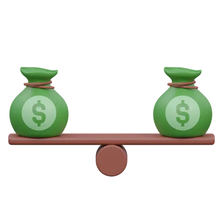 Equilibrio financiero  3D Icon