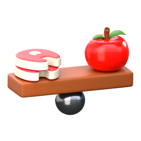 Equilíbrio nutricional  3D Icon