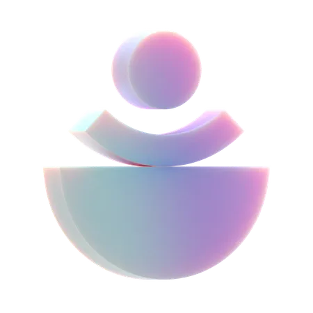 Equilibrio semicírculo  3D Icon