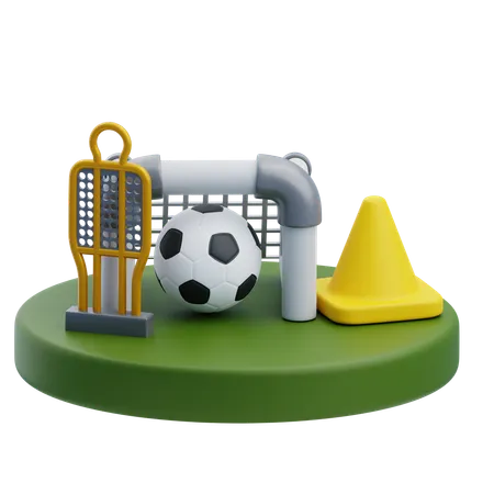 Equipamento de futebol  3D Icon