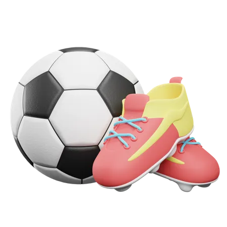 Equipamento de futebol  3D Illustration