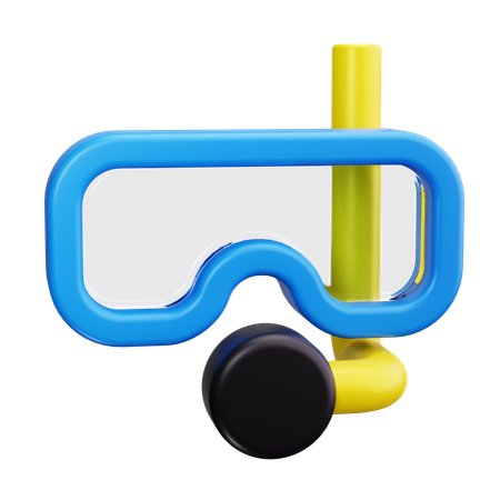 Equipamento de snorkel  3D Icon