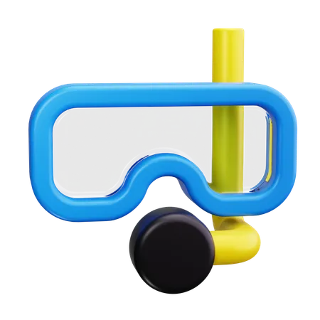 Equipamento de snorkel  3D Icon