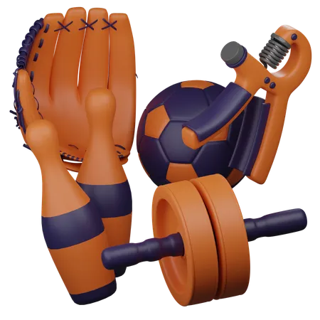 Equipamentos esportivos  3D Icon