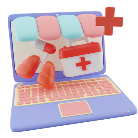 Equipamento médico portátil  3D Illustration