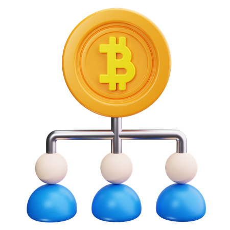 Équipe Bitcoin  3D Icon