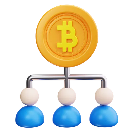 Équipe Bitcoin  3D Icon