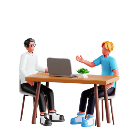 Équipe commerciale  3D Illustration