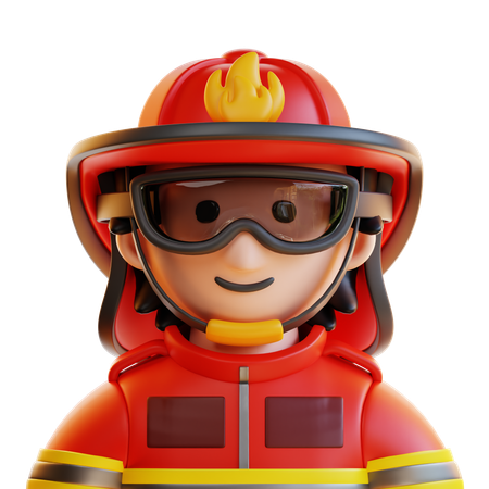 Equipe de bombeiros  3D Icon