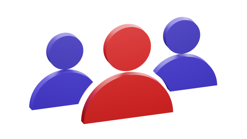 Equipe de negócios  3D Icon