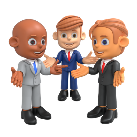 Equipe de negócios  3D Icon