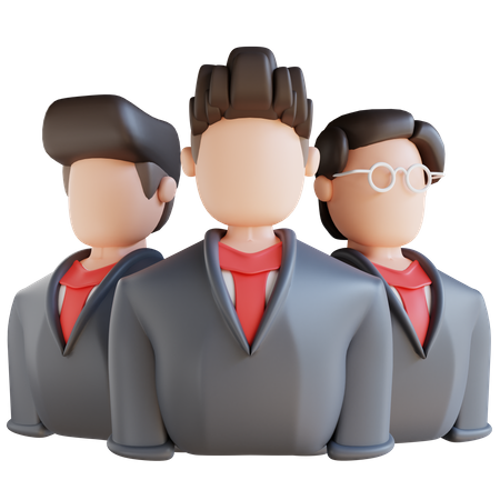 Equipe de negócios  3D Icon