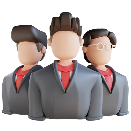 Equipe de negócios  3D Icon