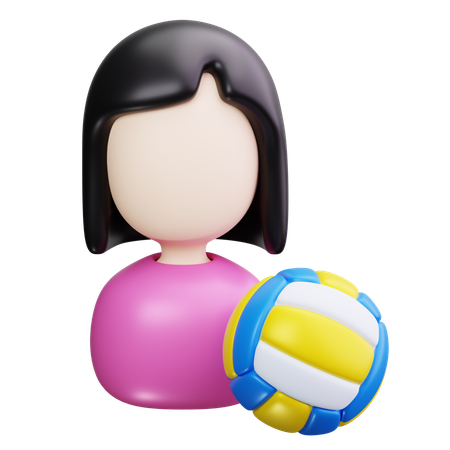 Équipe de volley  3D Icon