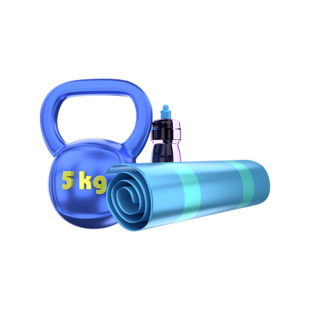 Équipement de fitness  3D Illustration