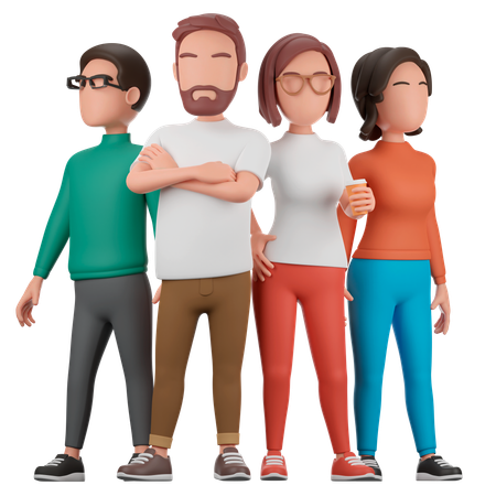 Equipo  3D Illustration