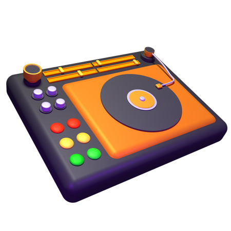 Equipo de dj  3D Icon