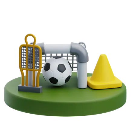 Equipo de futbol  3D Icon