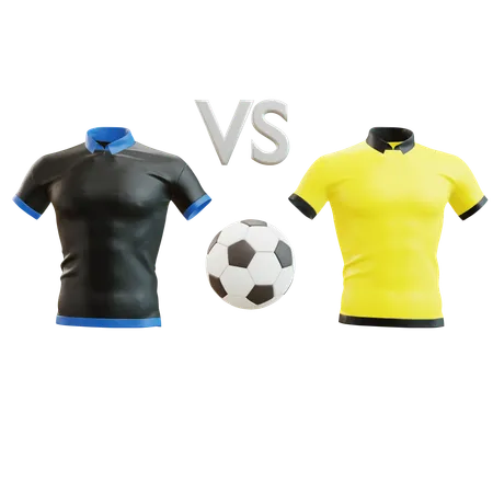Equipo de fútbol versus  3D Icon