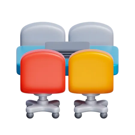 Equipo de oficina  3D Icon