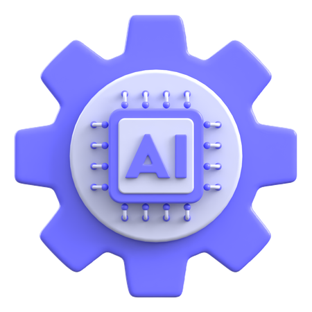 Equipo de procesador de inteligencia artificial  3D Icon