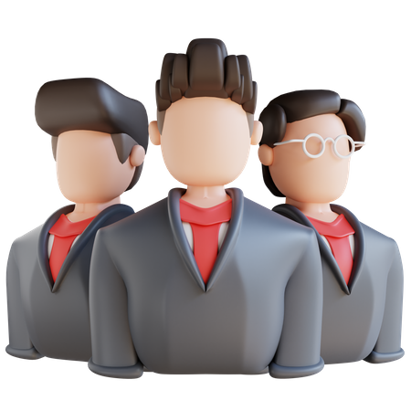 Equipo de negocios  3D Icon