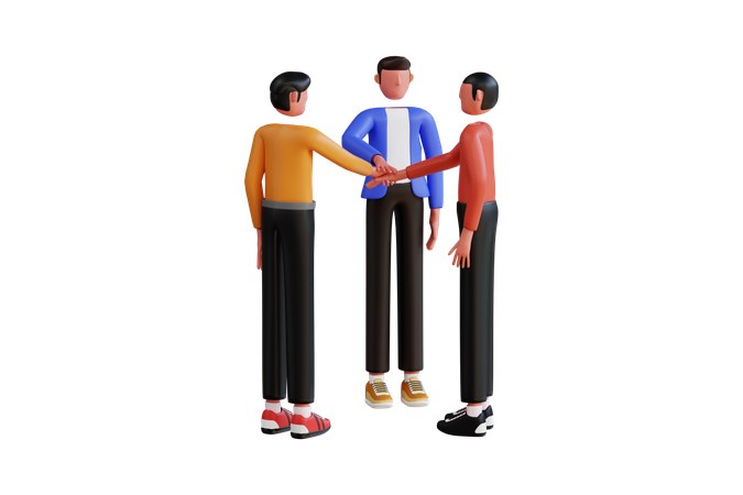 Equipo de negocios exitoso  3D Illustration