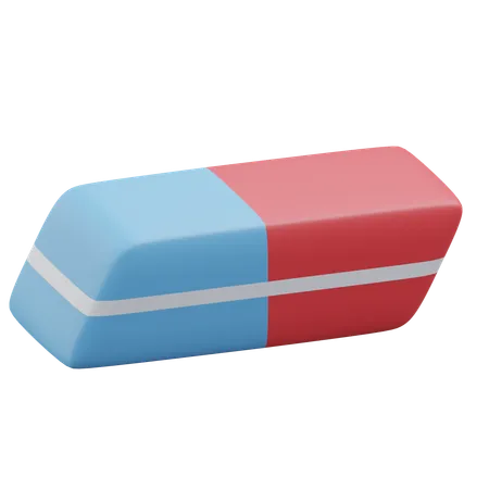 Eraser Office 3 D Icon Illustration With Transparent Background 3D Icon