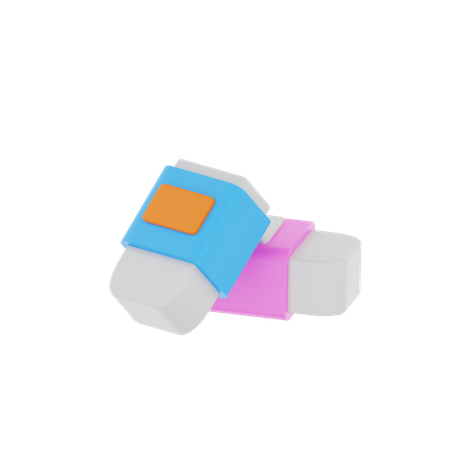 Eraser  3D Icon