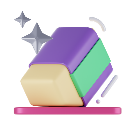 Eraser  3D Icon