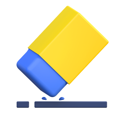 Eraser  3D Icon