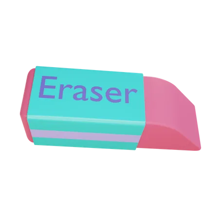 Eraser  3D Illustration