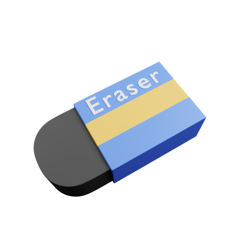 Eraser  3D Illustration