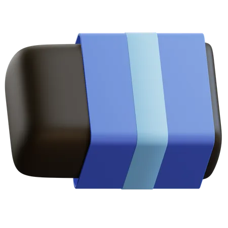 3 D Eraser Illustration With Transparent Background 3D Icon