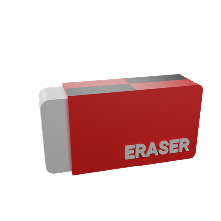 Eraser 3D Icon