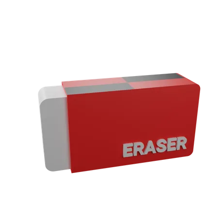 Eraser 3D Icon