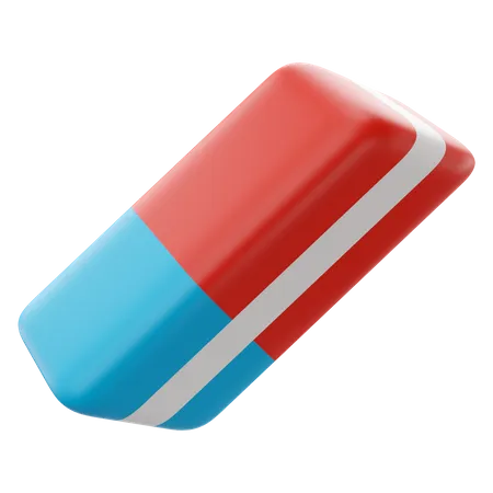 3 D Illustration Eraser Of Back To School Icon 3D Icon