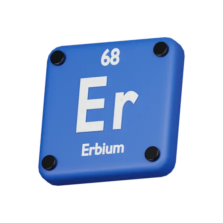 Erbium Element 3 D Icon 3D Icon