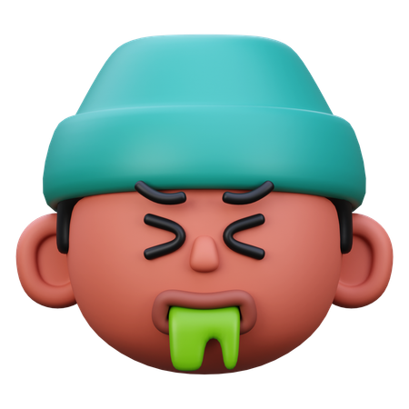 Sich übergeben  3D Icon