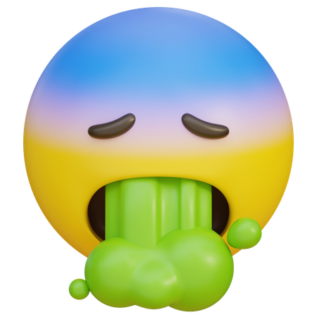 Erbrechen-Ausdruck-Emoji  3D Icon