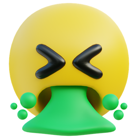 Erbrechen-Emoji  3D Icon