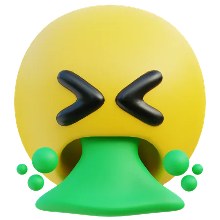 Erbrechen-Emoji  3D Icon