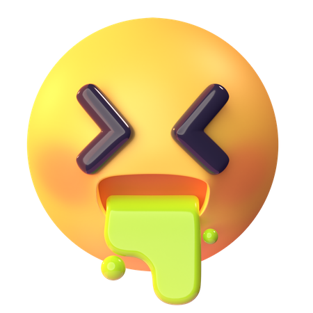 Erbrechen-Emoji  3D Icon