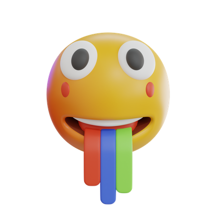 Erbrechen-Emoji  3D Icon