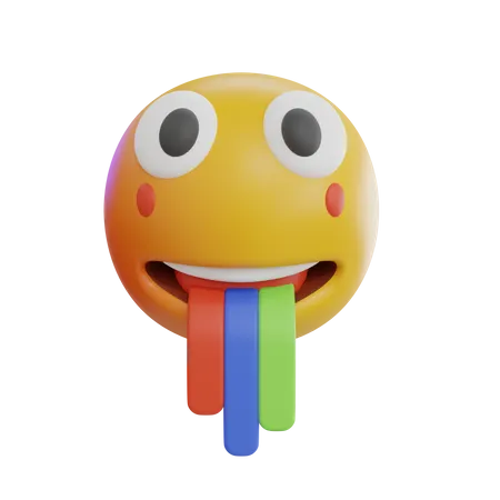 Erbrechen-Emoji  3D Icon