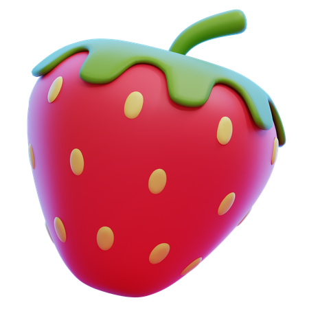 Erdbeere  3D Icon