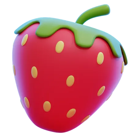 Erdbeere  3D Icon