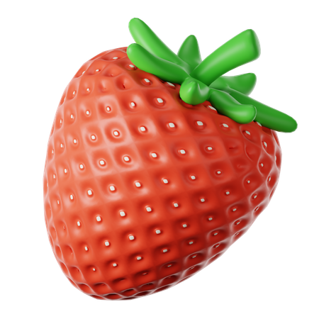 Erdbeere  3D Icon