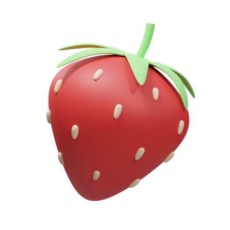 Erdbeere  3D Illustration