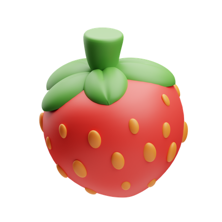 Erdbeere  3D Illustration